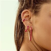 Orecchini Rue des Mille Donna Jungle Tribe in Argento Zirconia EARJ-01 R - EARJ-01 R